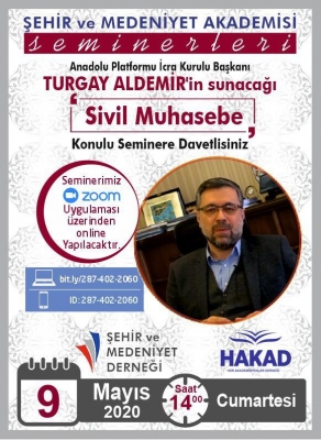 Şehir ve Medeniyet Akademisi  Seminerimizin bu haftaki konuğu 